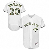 Toronto Blue Jays #20 Josh Donaldson White Flexbase Collection 2016 Memorial Day Stitched Baseball Jersey Jiasu,baseball caps,new era cap wholesale,wholesale hats