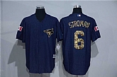 Toronto Blue Jays #6 Marcus Stroman Denim Blue Camo Stitched Baseball Jersey,baseball caps,new era cap wholesale,wholesale hats