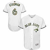 Toronto Blue Jays #6 Marcus Stroman White Flexbase Collection 2016 Memorial Day Stitched Baseball Jersey Jiasu,baseball caps,new era cap wholesale,wholesale hats