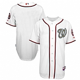 Washington Nationals Customized White Camo Cool Base Stitched Baseball Jersey,baseball caps,new era cap wholesale,wholesale hats