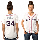 Women Boston Red Sox #34 David Ortiz White 2016 Fashion Stars & Stripes New Cool Base Stitched Baseball Jersey Jiasu,baseball caps,new era cap wholesale,wholesale hats