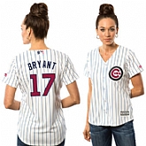 Women Chicago Cubs #17 Kris Bryant White 2016 Fashion Stars & Stripes New Cool Base Stitched Baseball Jersey Jiasu,baseball caps,new era cap wholesale,wholesale hats