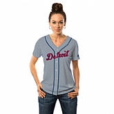 Women Detroit Tigers Customized Gray 2016 Fashion Stars & Stripes New Cool Base Stitched Baseball Jersey,baseball caps,new era cap wholesale,wholesale hats