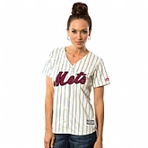 Women New York Mets Customized White 2016 Fashion Stars & Stripes New Cool Base Stitched Baseball Jersey,baseball caps,new era cap wholesale,wholesale hats