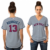Women New York Yankees #13 Alex Rodriguez Gray 2016 Fashion Stars & Stripes New Cool Base Stitched Baseball Jersey Jiasu,baseball caps,new era cap wholesale,wholesale hats