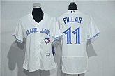 Women Toronto Blue Jays #11 Kevin Pillar White 2016 Flexbase Collection Stitched Jersey,baseball caps,new era cap wholesale,wholesale hats