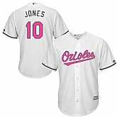 Baltimore Orioles #10 Adam Jones White Home 2016 Mother's Day Cool Base Stitched Baseball Jersey Jiasu,baseball caps,new era cap wholesale,wholesale hats