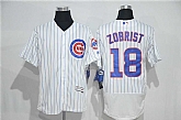 Chicago Cubs #18 Ben Zobrist White Strip 2016 Flexbase Collection Stitched Jersey,baseball caps,new era cap wholesale,wholesale hats