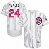 Chicago Cubs #24 Dexter Fowler White (Blue Strip) Flexbase Collection 2016 Mother's Day Stitched Baseball Jersey Jiasu,baseball caps,new era cap wholesale,wholesale hats
