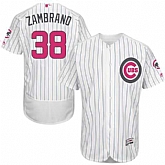 Chicago Cubs #38 Carlos Zambrano White (Blue Strip) Flexbase Collection 2016 Mother's Day Stitched Baseball Jersey Jiasu,baseball caps,new era cap wholesale,wholesale hats