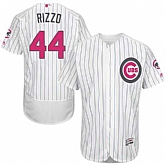 Chicago Cubs #44 Anthony Rizzo White (Blue Strip) Flexbase Collection 2016 Mother's Day Stitched Baseball Jersey Jiasu,baseball caps,new era cap wholesale,wholesale hats
