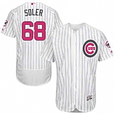 Chicago Cubs #68 Jorge Soler White (Blue Strip) Flexbase Collection 2016 Mother's Day Stitched Baseball Jersey Jiasu,baseball caps,new era cap wholesale,wholesale hats