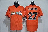 Miami Marlins #27 Giancarlo Stanton Orange New Cool Base Stitched Baseball Jersey,baseball caps,new era cap wholesale,wholesale hats