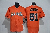 Miami Marlins #51 Ichiro Orange New Cool Base Stitched Baseball Jersey,baseball caps,new era cap wholesale,wholesale hats