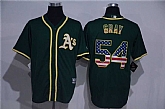 Oakland Athletics #54 Sonny Gray Green USA Flag Fashion Stitched Baseball Jersey,baseball caps,new era cap wholesale,wholesale hats