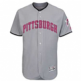 Pittsburgh Pirates Customized Men's Gray 2016 Mother's Day Flexbase Collection Stitched Baseball Jersey,baseball caps,new era cap wholesale,wholesale hats