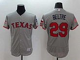 Texas Rangers #29 Adrian Beltre Gray USA Independence Day 2016 Flexbase Collection Stitched Jersey,baseball caps,new era cap wholesale,wholesale hats