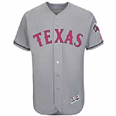 Texas Rangers Customized Men's Gray 2016 Mother's Day Flexbase Collection Stitched Baseball Jersey,baseball caps,new era cap wholesale,wholesale hats