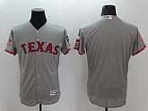 Texas Rangers Customized Men's Gray USA Independence Day 2016 Flexbase Collection Stitched Jersey,baseball caps,new era cap wholesale,wholesale hats