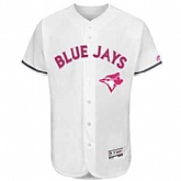 Toronto Blue Jays Blank White 2016 Mother's Day Flexbase Collection Stitched Baseball Jersey Jiasu,baseball caps,new era cap wholesale,wholesale hats