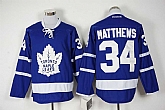 Toronto Maple Leafs #34 Matthews New Blue Stitched NHL Jersey,baseball caps,new era cap wholesale,wholesale hats
