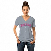 Women Boston Red Sox Blank Gray Road 2016 Mother's Day Flexbase Collection Stitched Baseball Jersey Jiasu,baseball caps,new era cap wholesale,wholesale hats