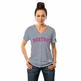 Women Boston Red Sox Customized Gray Road 2016 Mother's Day Flexbase Collection Stitched Baseball Jersey,baseball caps,new era cap wholesale,wholesale hats