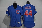 Women Chicago Cubs #44 Anthony Rizzo Blue 2016 Flexbase Collection Stitched Jersey,baseball caps,new era cap wholesale,wholesale hats