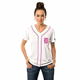 Women Detroit Tigers Customized White Home 2016 Mother's Day Flexbase Collection Stitched Baseball Jersey,baseball caps,new era cap wholesale,wholesale hats