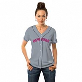 Women New York Mets Customized Gray 2016 Mother's Day Flexbase Collection Stitched Baseball Jersey,baseball caps,new era cap wholesale,wholesale hats