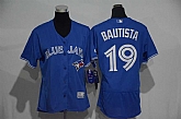 Women Toronto Blue Jays #19 Jose Bautista Blue 2016 Flexbase Collection Stitched Jersey,baseball caps,new era cap wholesale,wholesale hats