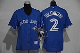 Women Toronto Blue Jays #2 Troy Tulowitzki Blue 2016 Flexbase Collection Stitched Jersey,baseball caps,new era cap wholesale,wholesale hats