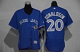 Women Toronto Blue Jays #20 Josh Donaldson Blue 2016 Flexbase Collection Stitched Jersey,baseball caps,new era cap wholesale,wholesale hats