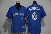 Women Toronto Blue Jays #6 Marcus Stroman Blue 2016 Flexbase Collection Stitched Jersey,baseball caps,new era cap wholesale,wholesale hats