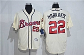Atlanta Braves #22 Nick Markakis Cream 2016 Flexbase Collection Stitched Baseball Jersey,baseball caps,new era cap wholesale,wholesale hats