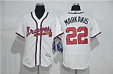 Atlanta Braves #22 Nick Markakis White 2016 Flexbase Collection Stitched Baseball Jersey,baseball caps,new era cap wholesale,wholesale hats