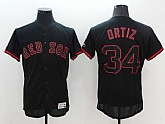Boston Red Sox #34 David Ortiz Black Fashion Flexbase Collection Stitched Jersey,baseball caps,new era cap wholesale,wholesale hats