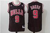 Chicago Bulls #9 Rondo Black (Red Pinstripe) Revolution 30 Swingman Stitched NBA Jersey,baseball caps,new era cap wholesale,wholesale hats