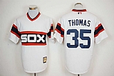 Chicago White Sox #35 Frank Thomas Mitchell And Ness 1983 White Stitched Baseball Jersey,baseball caps,new era cap wholesale,wholesale hats