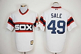 Chicago White Sox #49 Chris Sale Mitchell And Ness 1983 White Stitched Baseball Jersey,baseball caps,new era cap wholesale,wholesale hats