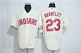 Cleveland Indians #23 Michael Brantley Cream New Cool Base Stitched Baseball Jersey,baseball caps,new era cap wholesale,wholesale hats