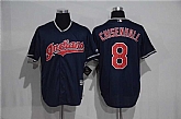 Cleveland Indians #8 Lonnie Chisenhall Navy Blue New Cool Base Stitched Baseball Jersey,baseball caps,new era cap wholesale,wholesale hats