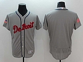 Detroit Tigers Blank Gray USA Independence Day 2016 Flexbase Collection Stitched Jersey,baseball caps,new era cap wholesale,wholesale hats