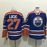 Edmonton Oilers #27 Lucic Blue Stitched NHL Jersey,baseball caps,new era cap wholesale,wholesale hats