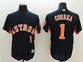 Houston Astros #1 Carlos Correa Navy Blue 2016 Flexbase Collection Stitched Baseball Jersey,baseball caps,new era cap wholesale,wholesale hats
