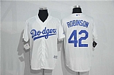 Los Angeles Dodgers #42 Jackie Robinson White New Cool Base Stitched Jersey,baseball caps,new era cap wholesale,wholesale hats
