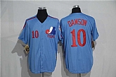 Montreal Expos #10 Dawson Mitchell And Ness Blue Stitched Jersey,baseball caps,new era cap wholesale,wholesale hats