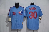 Montreal Expos #30 Raines Mitchell And Ness Blue Stitched Jersey,baseball caps,new era cap wholesale,wholesale hats