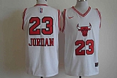 Nike Chicago Bulls #23 Michael Jordan New White Swingman Stitched NBA Jersey,baseball caps,new era cap wholesale,wholesale hats