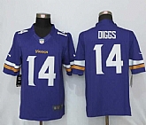 Nike Limited Minnesota Vikings #14 Dlggs Purple Stitched Jersey,baseball caps,new era cap wholesale,wholesale hats